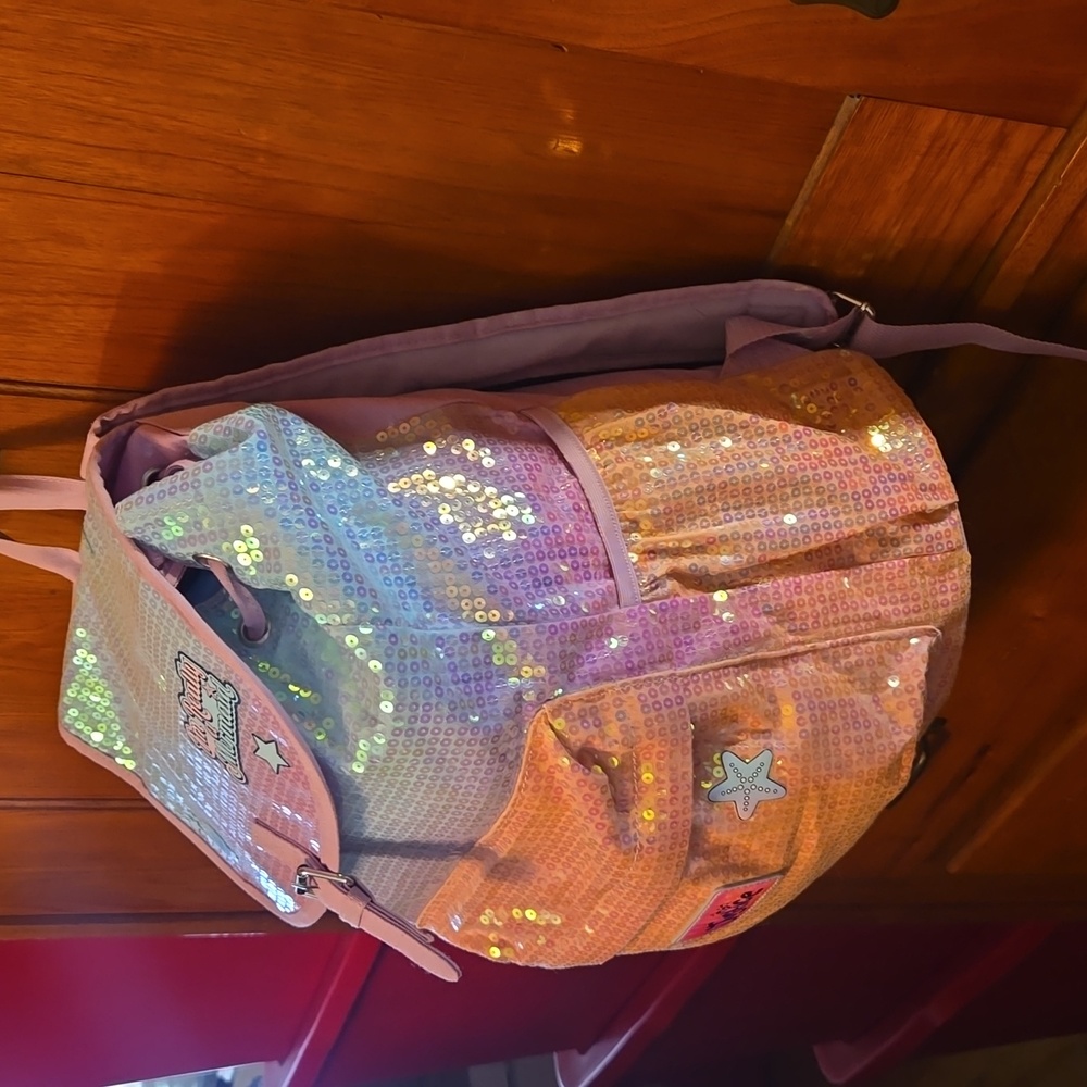 2017 Sequined Justice "I'm Really a Mermaid" Multi-Colored Backpack - Pre-loved - Picture 4 of 16